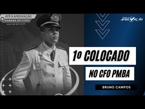 A DISCIPLINA QUE ME FEZ SER APROVADO EM 1°LUGAR NO CFO PMBA | Papo com Aprovado | Bruno Campos
