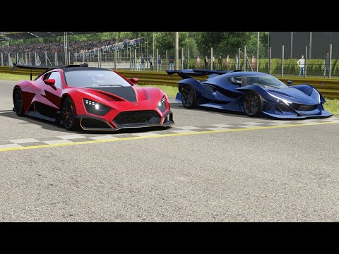 Zenvo TSR-S vs Apollo Intensa Emozione at Monza Full Course