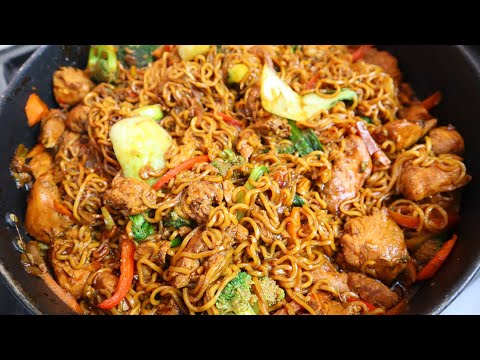 The Most Flavourful Chicken Ramen | Jamaican Brown Stewed Chicken Ramen Noodles | Must Try Ramen