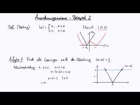 Analysis 1: 04 Anordnungsaxiome - Beispiele 2