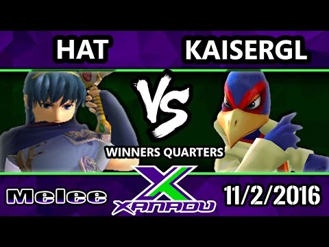 S@X 174 - Hat (Sheik, Marth) Vs. KaiserGL (Falco) - SSBM Winners Quarters - Smash Melee