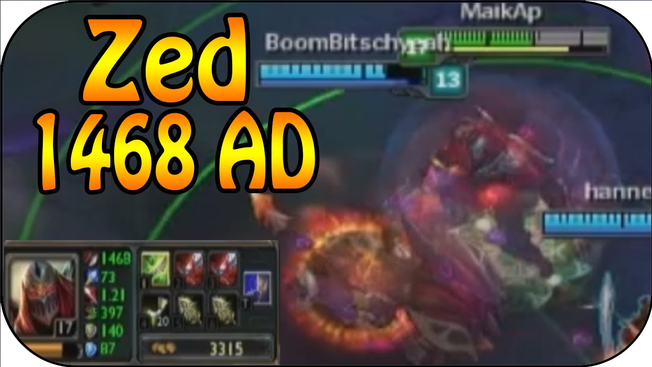 LMHT: WTF Zed 1468 dame ở phiên bản 4.21 @@