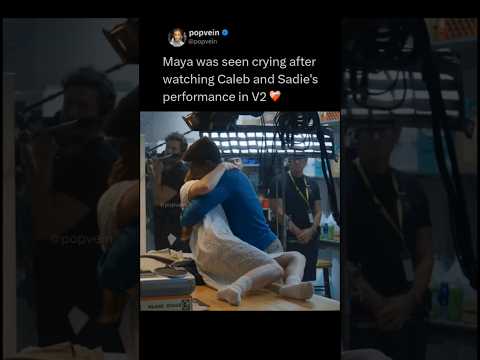 Maya Hawke was seen crying after watching Caleb mclaughlin and Sadie sink performance in volume 2 🩷