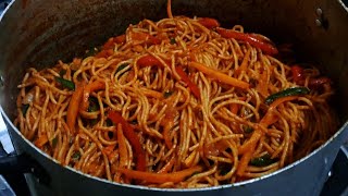 How to make STIR FRY PASTA [ SPAGHETTI]