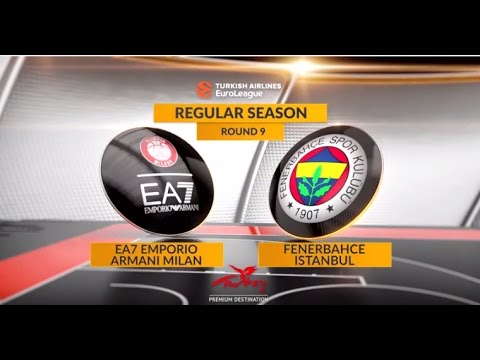 EuroLeague Highlights RS Round 9: EA7 Emporio Armani Milan 70-79 Fenerbahce Istanbul