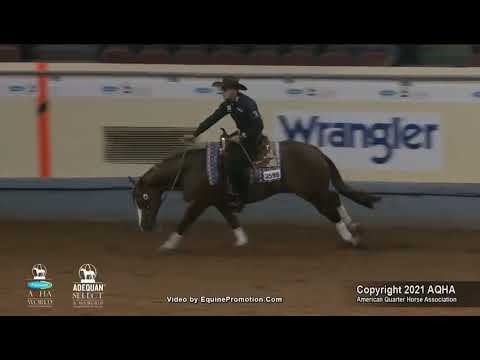 Marvelous Sixty Six AQHA World show Jr Reining Reserve World Champion Shown by Trevor Dare
