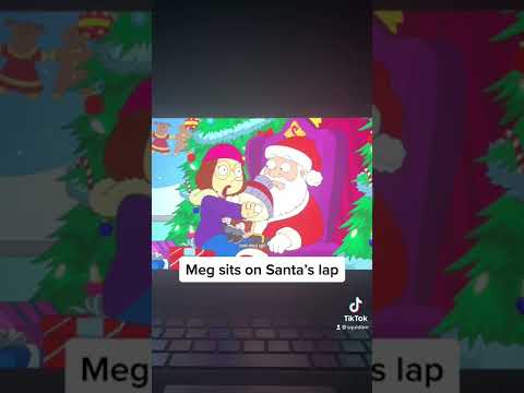 Meg sits on Santa’s lap #familyguy #shorts