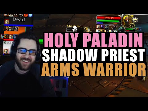 3v3 Holy Paladin, Shadow Priest, Arms Warrior | Arena Highlight
