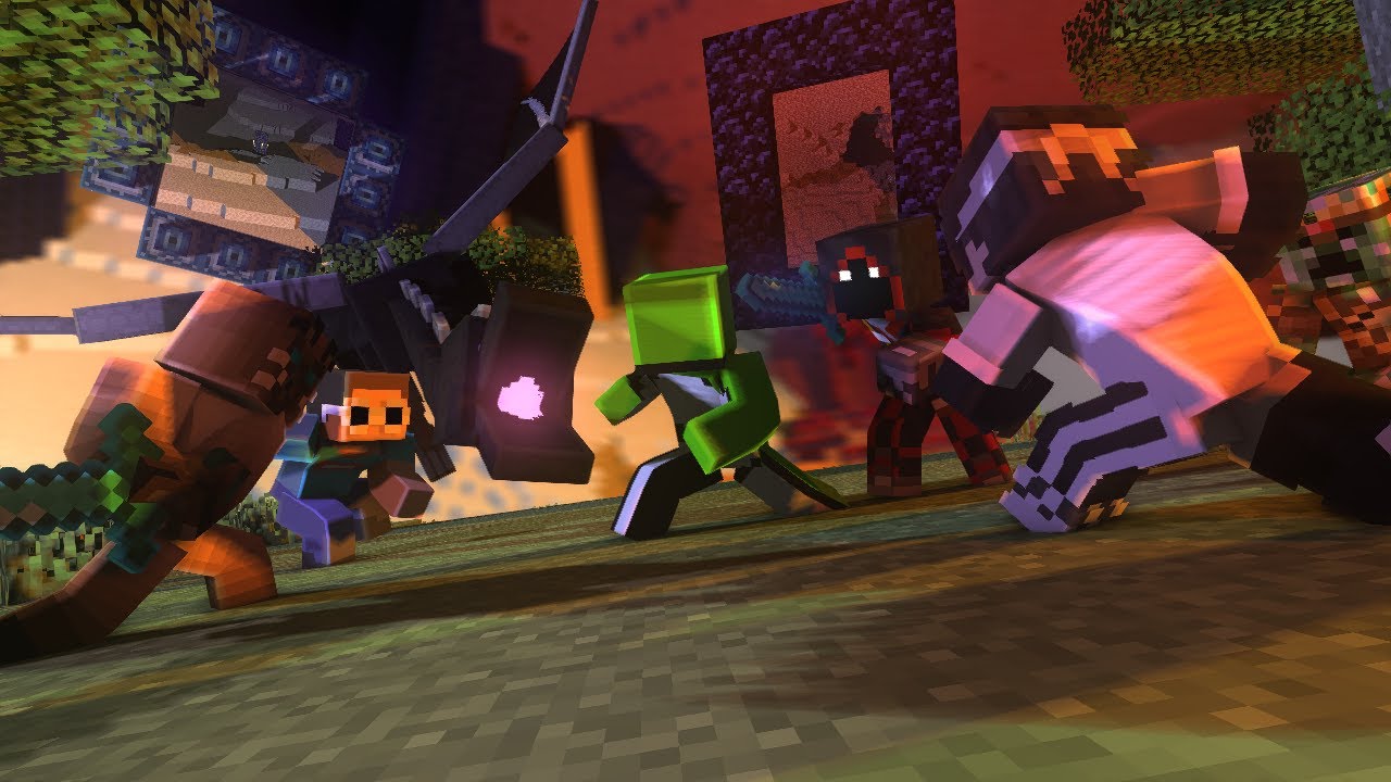 Dream vs 5 Hunters GRAND FINALE Minecraft Manhunt Animation