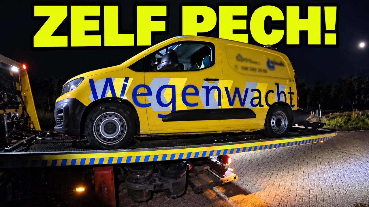 Zelfs de ANWB heeft pech! Auto vast op een trap tijdens onze avonddienst
