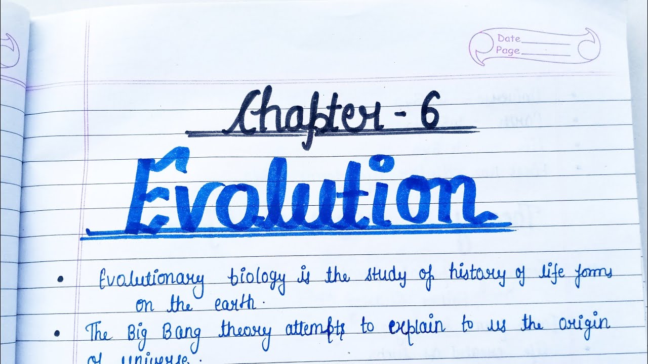 Evolution || Class 12 Biology Chapter 6 Handwritten notes #class12 #biology @PratimaEduWorld