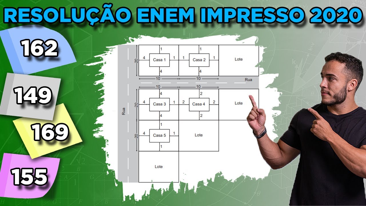 🔵 Questão 162 - Caderno Azul | Geometria Plana | MATEMÁTICA ENEM 2020