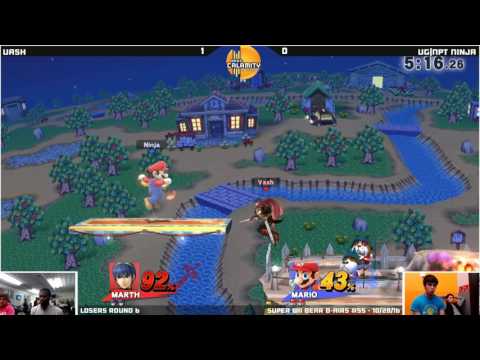 SWBB #55  UGNPT Ninja Mario vs Vash Marth   Losers Round 6   Smash Wii U   Singles