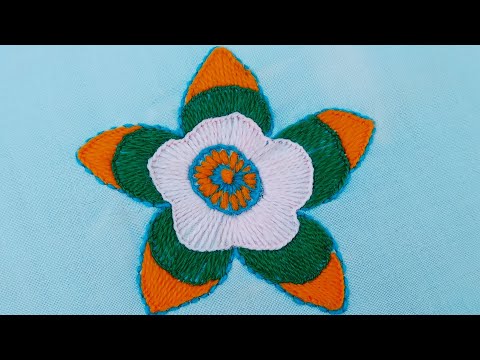 BLANKET: STITCH HAND EMBROIDERY |FLOWER EMBROIDERY BY MAHRUKH EMBROIDER| FULL TUTORIAL FOR BIGGENER