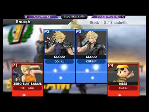 The SmashPack #54 [Grand Finals] - Crump&KJ (Cloud/Sonic) vs Hakii&Mufin (Zero Suit Samus/Ness)