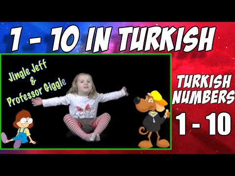 Learn Turkish | 1 - 10 in Turkish | Turkish numbers with Jingle Jeff