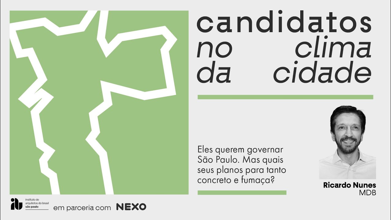 Evento "Candidatos no clima da cidade" - Ricardo Nunes