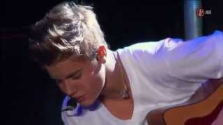 Justin Bieber singing Never let you go live -  Mexico 2012