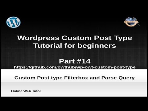 Wordpress Custom Post Type Tutorial for beginners from scratch Part 14 | Filter box of CPT