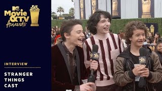&#39;Stranger Things&#39; Cast send Get Well Wishes to Millie Bobby Brown | 2018 MTV Movie &amp; TV Awards