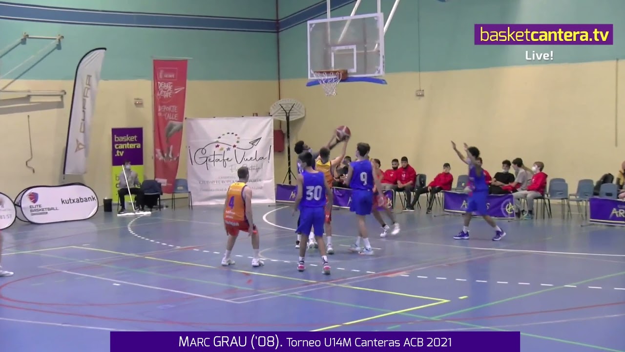 MARC GRAU ('08) 1.86 m. Valencia Basket. U14M Torneo Canteras ACB #BasketCantera.TV