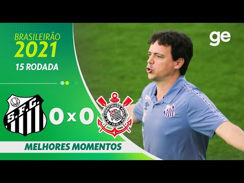 SANTOS 0 X 0 CORINTHIANS | MELHORES MOMENTOS | 15ª RODADA BRASILEIRÃO 2021 | ge.globo