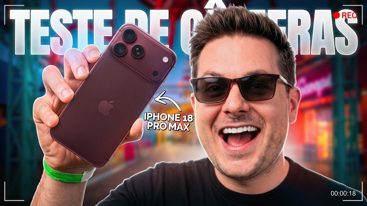Passei o DIA TODO testando as câmeras do iPhone 18 Pro Max!