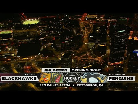 NHL Opening Night on ESPN intro I Blackhawks at Penguins | 10/10/23