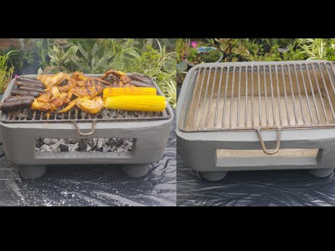 Asador, parrillera de cimento 👌.