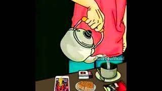 Download lagu status Wa animasi ngopi pagi | lagu koplo pulang malu gak pulang rindu mp3
