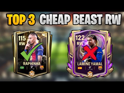 Top 3 Cheap Beast Right Wingers Around 100–200M in FC Mobile