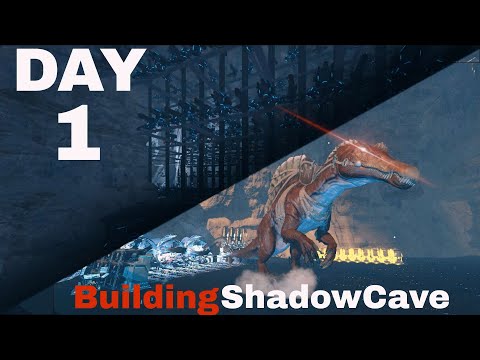 How our 20 000 Hours Tribe Build ShadowCave Day 1! Ark Survival Evolved|