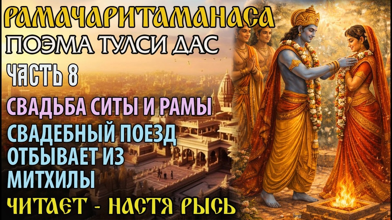 Рамачаритаманаса. Часть 8. Свадьба Ситы и Рамы. Свадебный поезд отбывает из М?