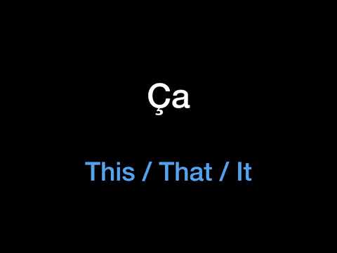 French 15: Ceci / Cela / Ça
