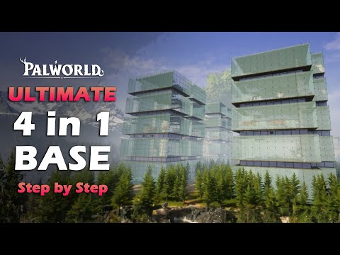 【Palworld Feybreak】4 in 1 Endgame Base Tutorial | Build the Ultimate All-in-One Base