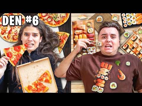 7 Dní jíme Pouze Sushi vs. Pizza!