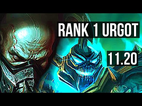 URGOT vs HECARIM (TOP) | Rank 1 Urgot, Quadra, 400+ games, Rank 13 | BR Challenger | v11.20