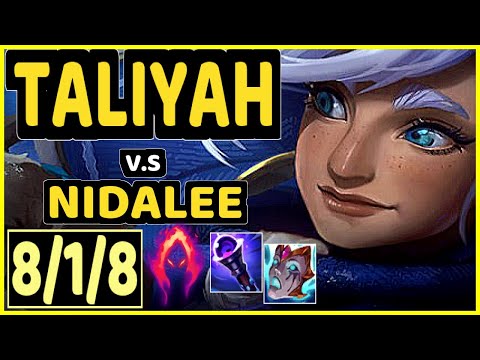 RIVER (TALIYAH) vs NIDALEE - 8/1/8 KDA JUNGLE GAMEPLAY - KR Ranked GRANDMASTER