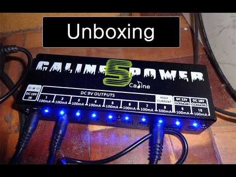Unboxing: Chinese Caline Power 5 (pedalboard power supply)