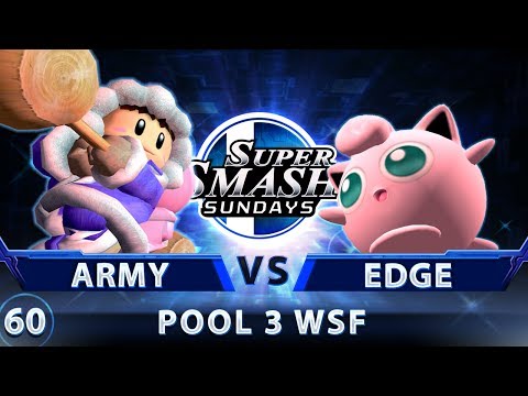 SSS 60 - Top Shelf | ARMY (ICs) vs. Edge (Puff) - SSBM Pool 3 WSF - Smash Melee