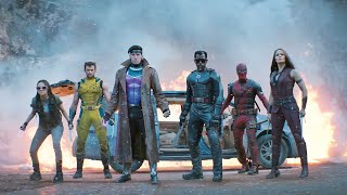 Deadpool & Wolverine, Blade, Elektra, Gambit Vs Team Cassandra - Fight Scene - Deadpool 3 Movie Clip video thumbnail