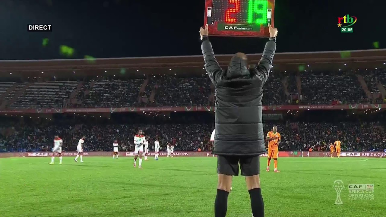 RTB - 8e de finale CAN Maroc 2025 : Côte d'Ivoire 2 vs 0 Burkina Faso  (Plateau Mi-temps)