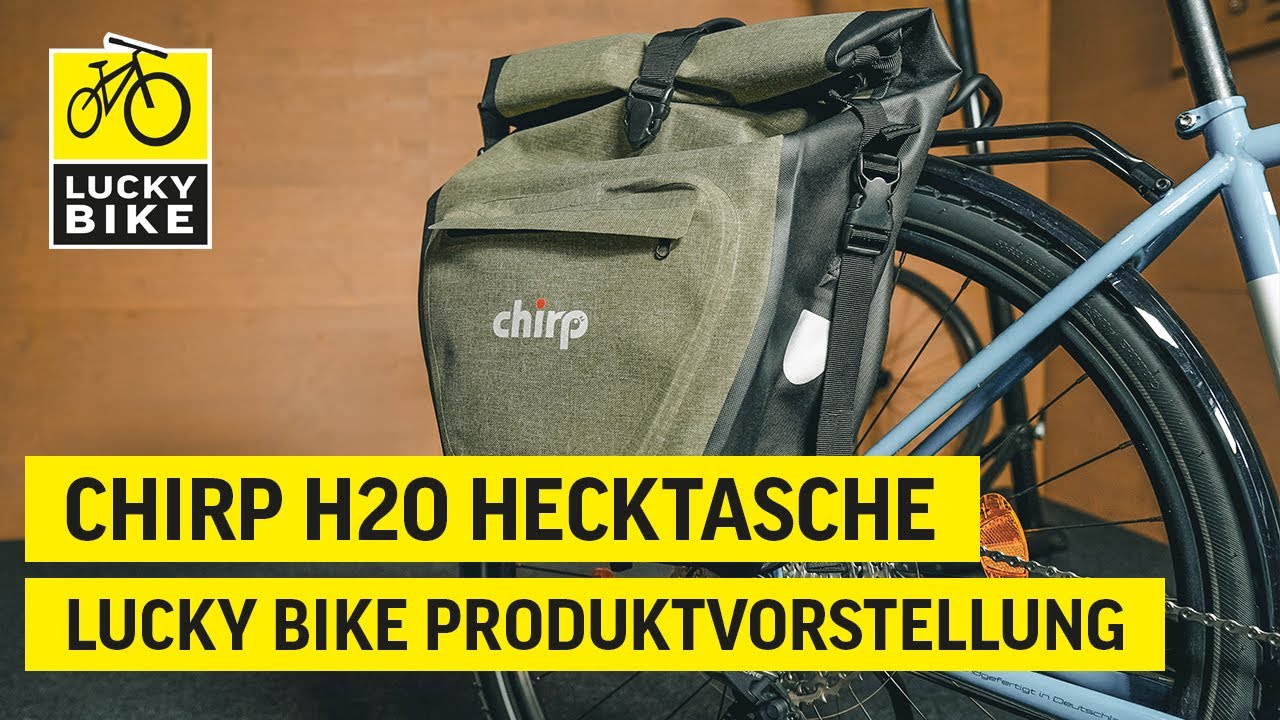 CHIRP H2O SINGLE HECKTASCHE | Robuste Gepäckträgertasche - ideal für den täglichen Pendler-Einsatz!