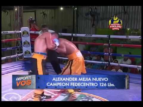 Alexander mejía se quedó con la victoria ante Abelino Caceres y se convierte en campeón Fedecentro.