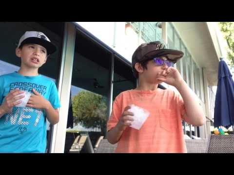 Ice eating challenge