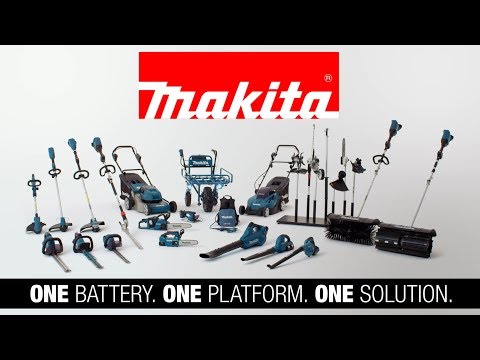 Makita akumuliatorinė vejapjovė DLM460Z 2x18 V, 46 cm, 3 viename (pjovimas / surinkimas / mulčiavimas), plieno korpusas, be akumuliatoriaus ir kroviklio video