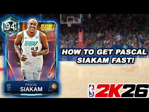 HOW TO GET DIAMOND PASCAL SIAKAM AND FINISH DOMINATION FAST AND EASY IN NBA 2K26 MYTEAM!