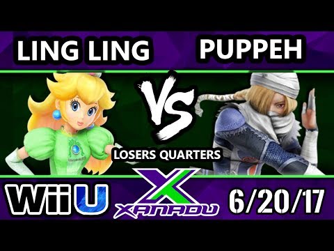 S@X 207 - Ling Ling (Peach) Vs. Puppeh (Sheik) - SSB4 Losers Quarters - Smash 4 - Smash for Wii U.