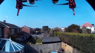 preview picture of video 'First hover with DJI F550 with Tarot 2D gimbal and Turnigy Action Cam (DJ4000)'