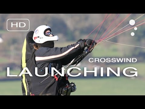Paraglider Control: How to launch in a crosswind